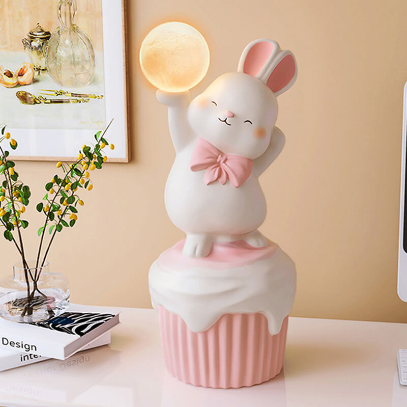 Lighteme Happy Rabbit Tischlampe aus Kunstharz