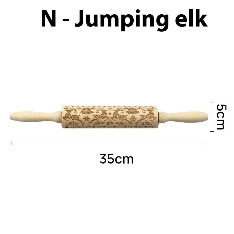 Lighteme verziertes Nudelholz