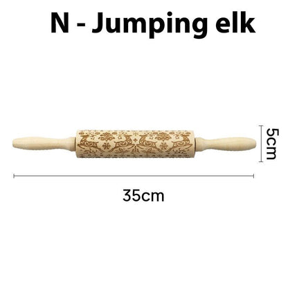 Lighteme verziertes Nudelholz