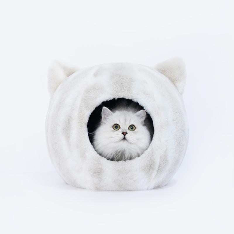 Nid douillet d'hiver pour chat Lighteme Head Shape House