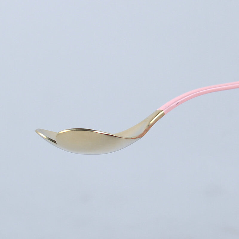 Lighteme Heart Shaped Stainless Steel Dessert Spoon