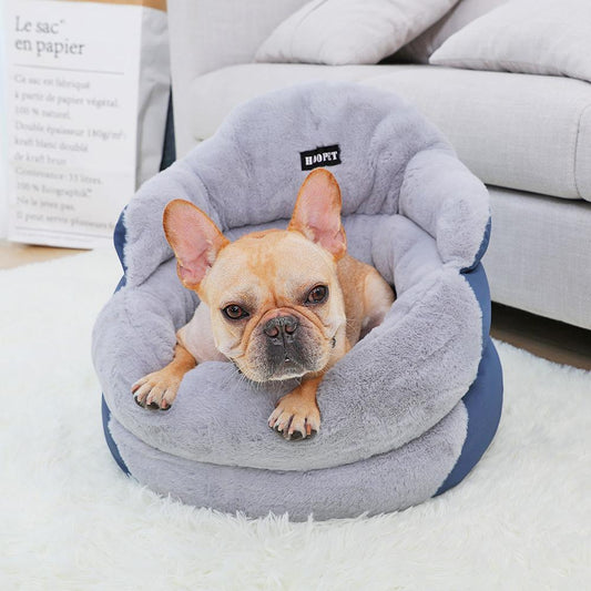 Lighteme Hundebett mit hoher Rückenlehne (2 Größen)