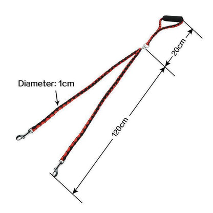 Laisse double tête Lighteme de haute qualité (4 couleurs)