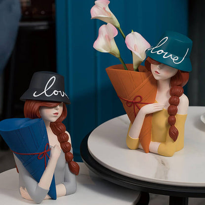 Lighteme Hip Hop Girl Resin Decoration