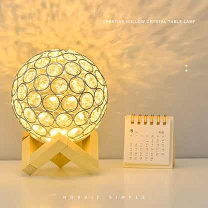 Lampe de bureau en cristal creux Lighteme