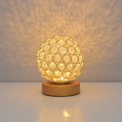 Lampe de bureau en cristal creux Lighteme
