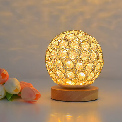 Lampe de bureau en cristal creux Lighteme