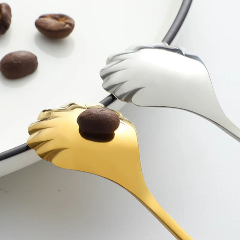 Lighteme Hollow Heart Shaped Dessert Spoon & Fork