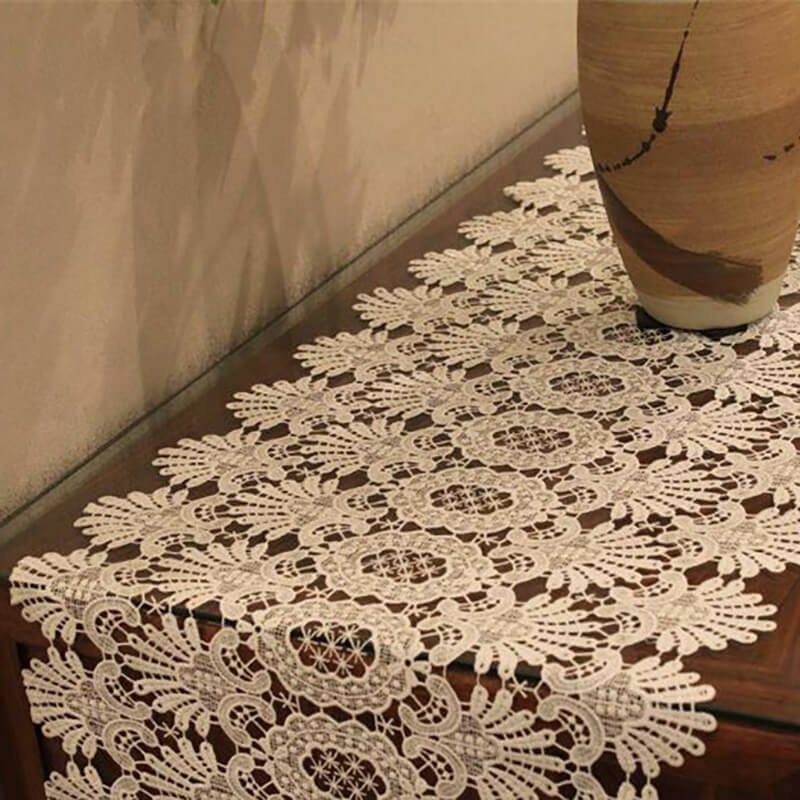 Lighteme Hollow Macrame Table Runner