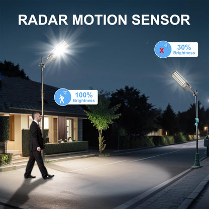 Lighteme 4000W Solar Street Light 7000K 800000LM Auto On/Off Dusk to Dawn IP67 Waterproof Motion Sensor
