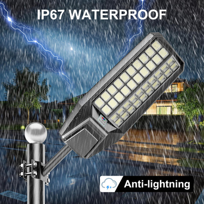 Lighteme 4000W Solar Street Light 7000K 800000LM Auto On/Off Dusk to Dawn IP67 Waterproof Motion Sensor
