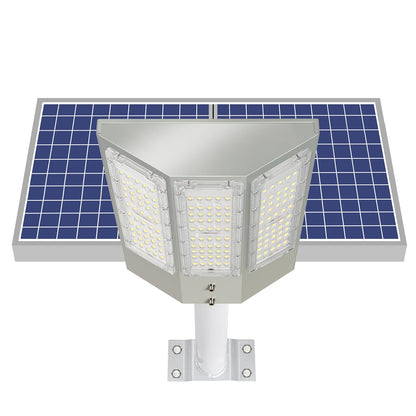 Lighteme 8000W Aluminum Frame Solar Street Lights Outdoor Motion Sensor, Dusk to Dawn 200000LM with Remote Control