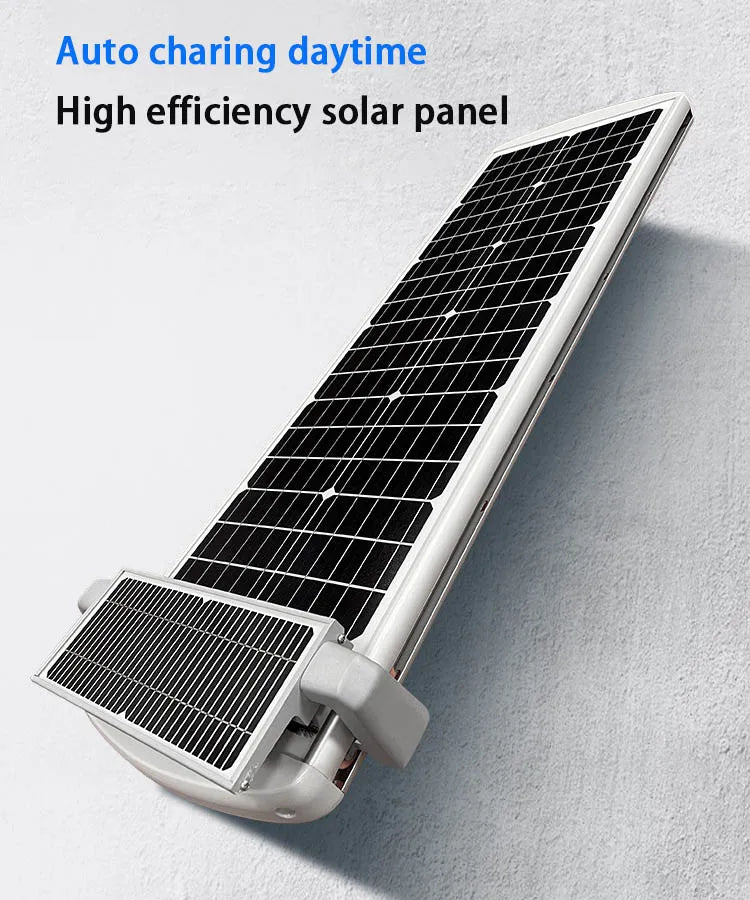 Lighteme 10,000W Commercial Solar street light All In One 6500K-Self Cleaning