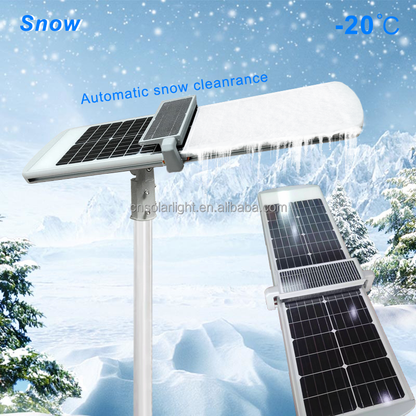 Lighteme 10,000W Commercial Solar street light All In One 6500K-Self Cleaning