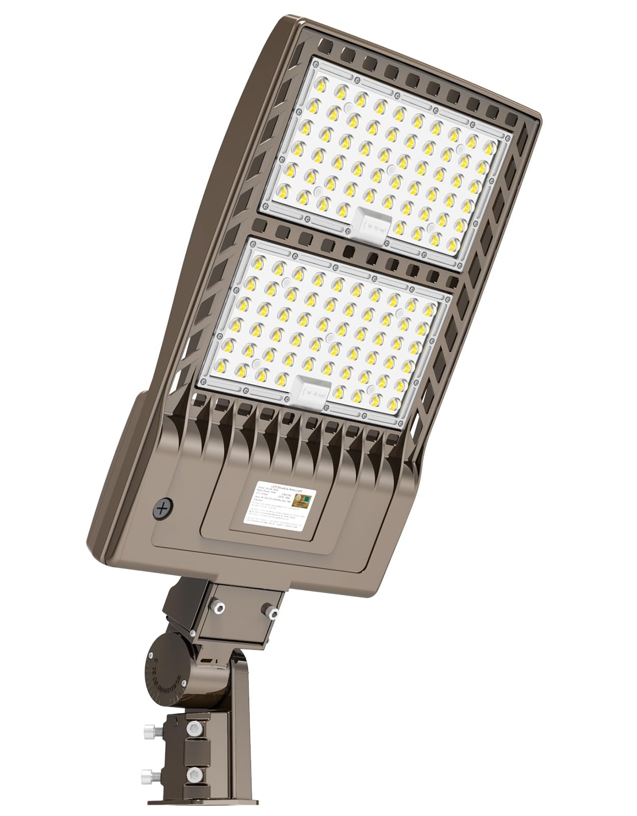 Lighteme 320W LED Parking Lot Light Hard Wired 48,000LM, Hot Wire UL Listed Industrial Grade LED Shoebox Parking Pole Light 5000K IP65 Waterproof