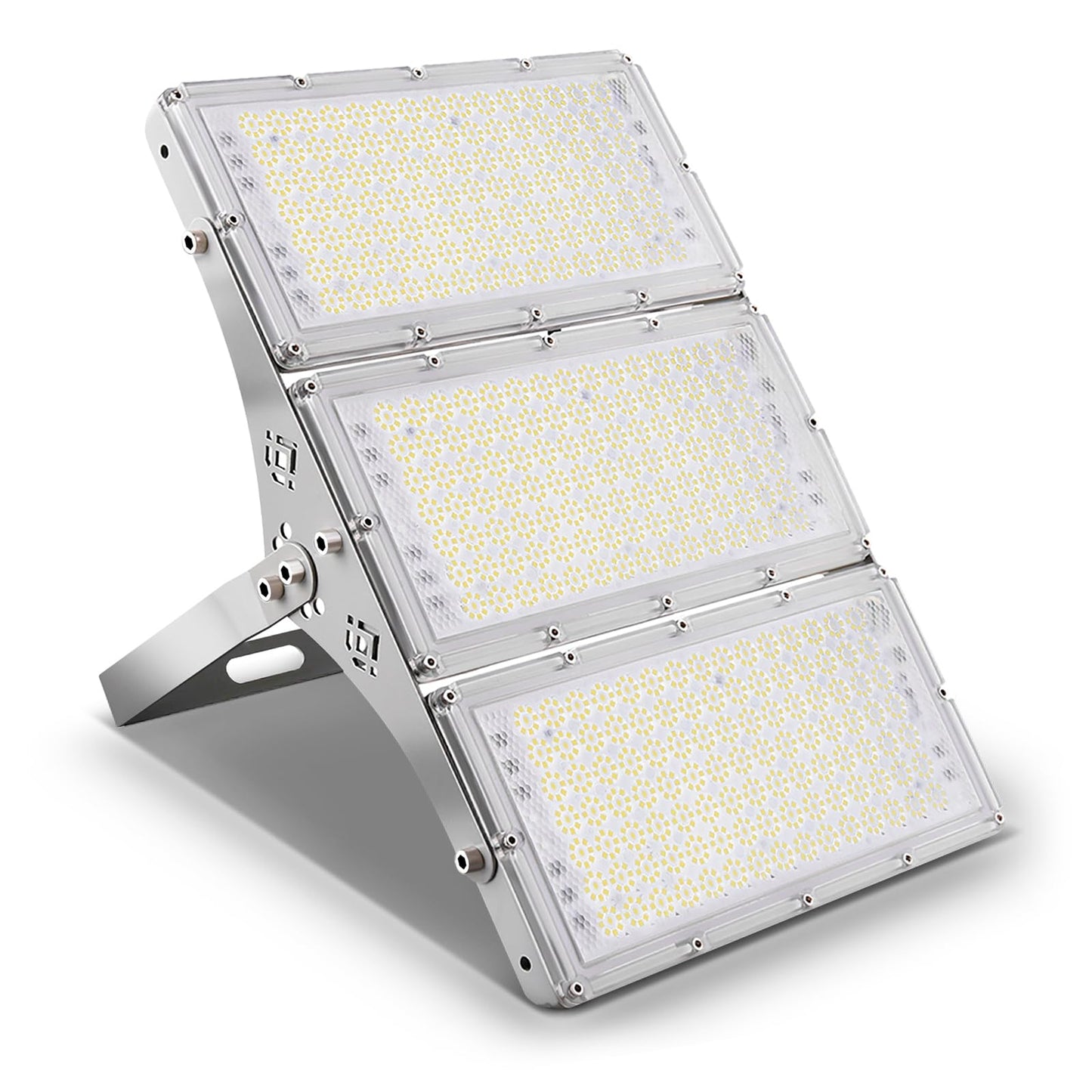Lighteme 300W LED Flood Light, Hard Wired 24000LM Stadium Lights, 6000K Daylight White, 1500W Halogen Equivalent, IP66 Waterproof