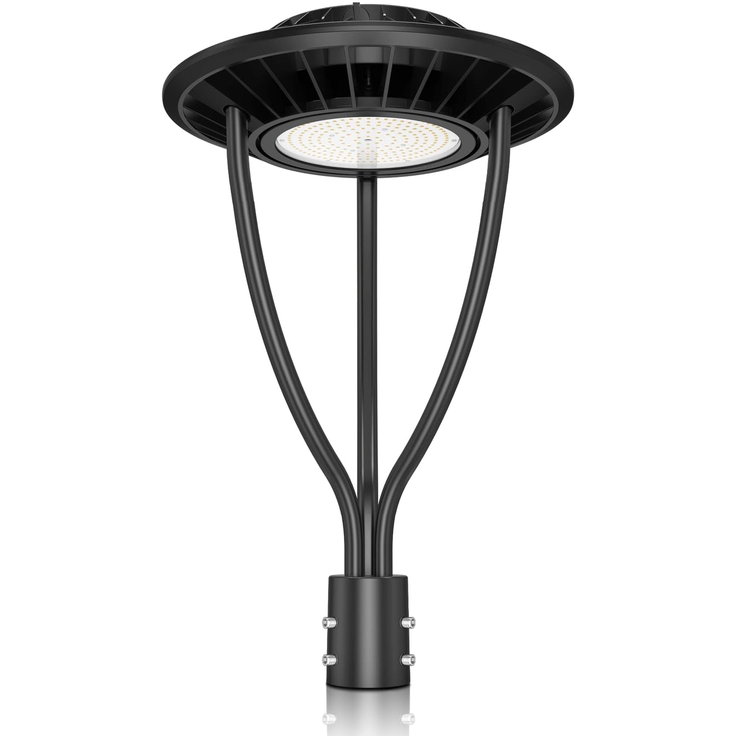 Lighteme 150 W fest verdrahtete LED-Mastaufsatzleuchte UFO, 21.000 lm, ETL-gelistete LED-Pfostenleuchten mit Fotozelle, 5000 K, IP65 