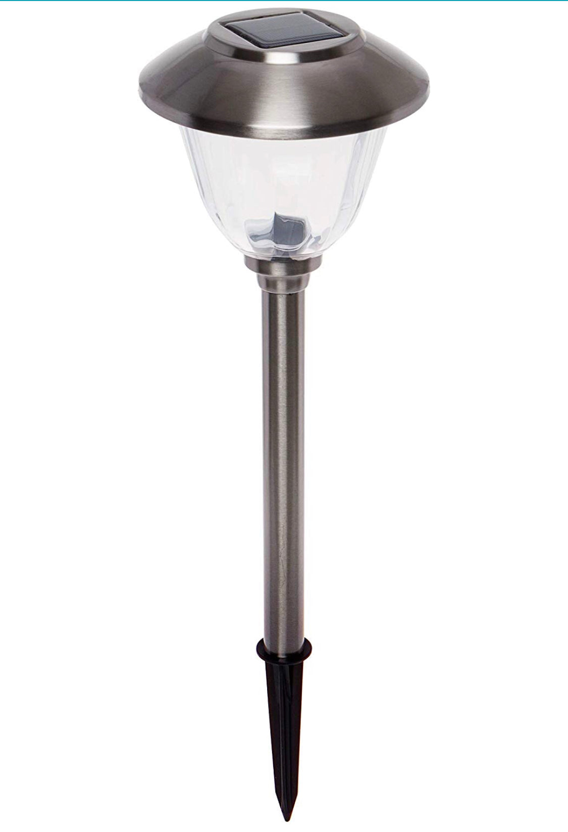 Lot de 10 lampes solaires LED Lighteme pour allées d'extérieur, acier inoxydable, 15 lumens (argent)