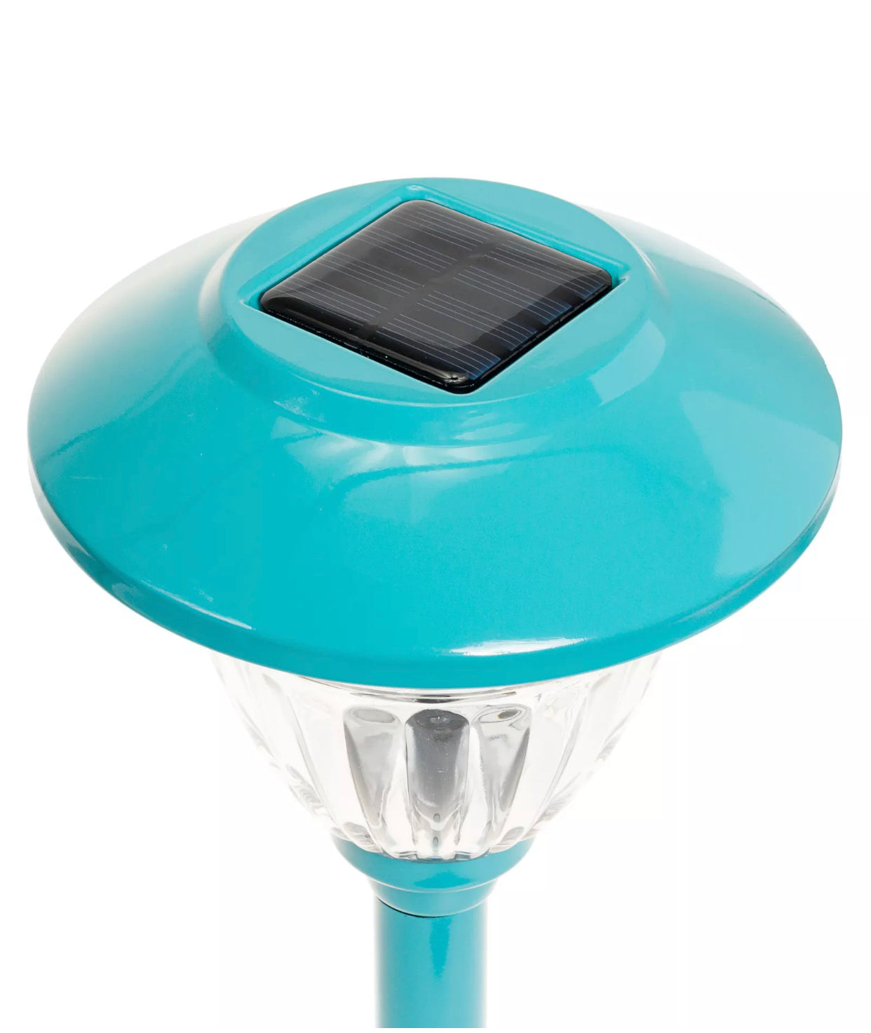 Lighteme 10 Pack Solar Pathway LED Lights Outdoor-Stainless Steel ( Turquoise )