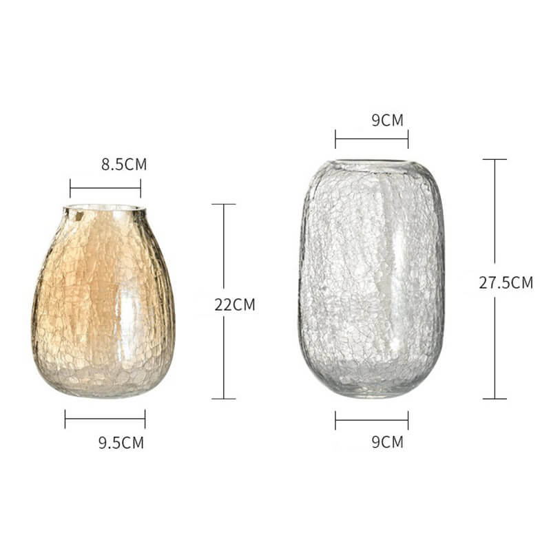 Lighteme Ice Flower Glass Vase