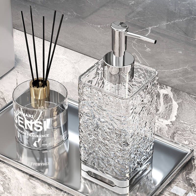 Lighteme Ice Pattern Soap Dispenser Bottle
