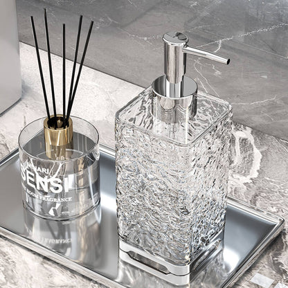 Lighteme Ice Pattern Soap Dispenser Bottle