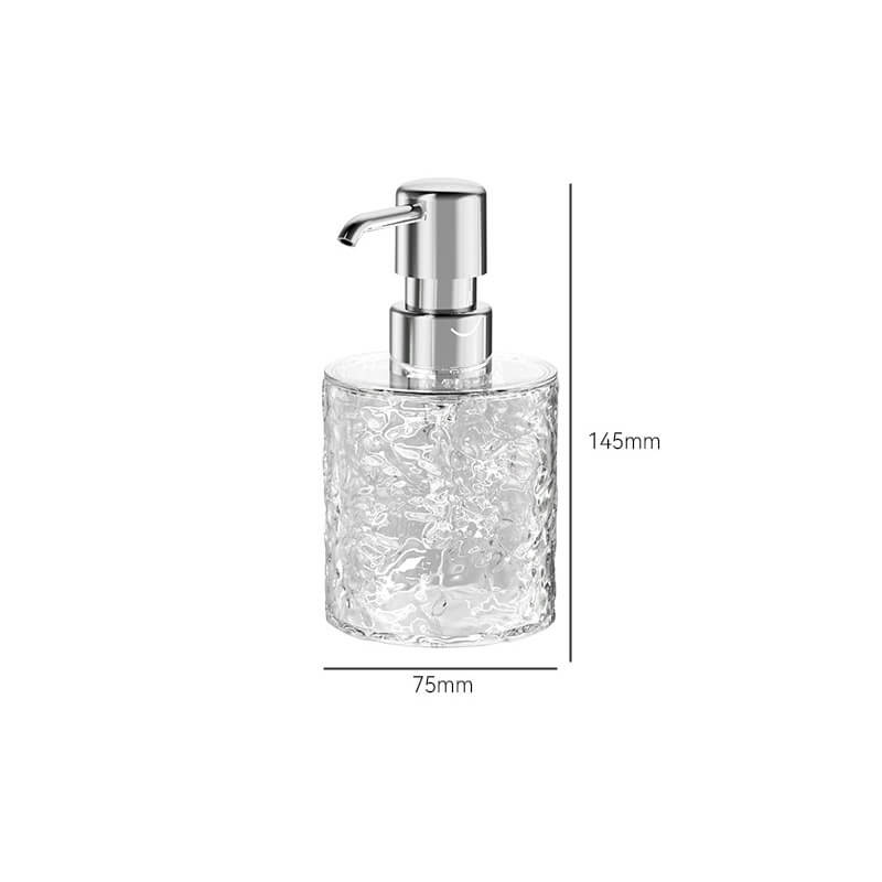 Lighteme Ice Pattern Soap Dispenser Bottle
