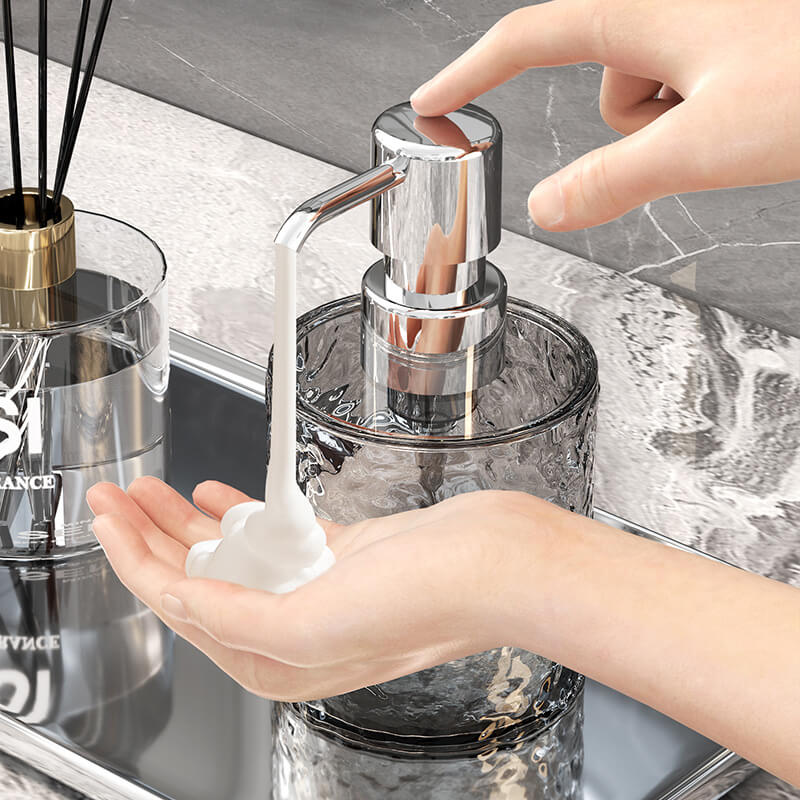Lighteme Ice Pattern Soap Dispenser Bottle