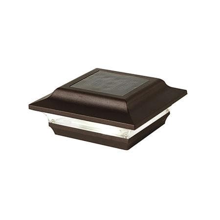 Lighteme Solar Fence Cap Lights - Bronze