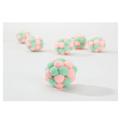 Lighteme Interesting Pet Cat Toy Colorful Handmade Plush Ball (2 colors)