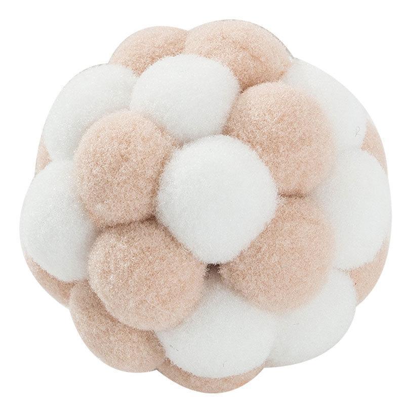 Lighteme Interesting Pet Cat Toy Colorful Handmade Plush Ball (2 colors)