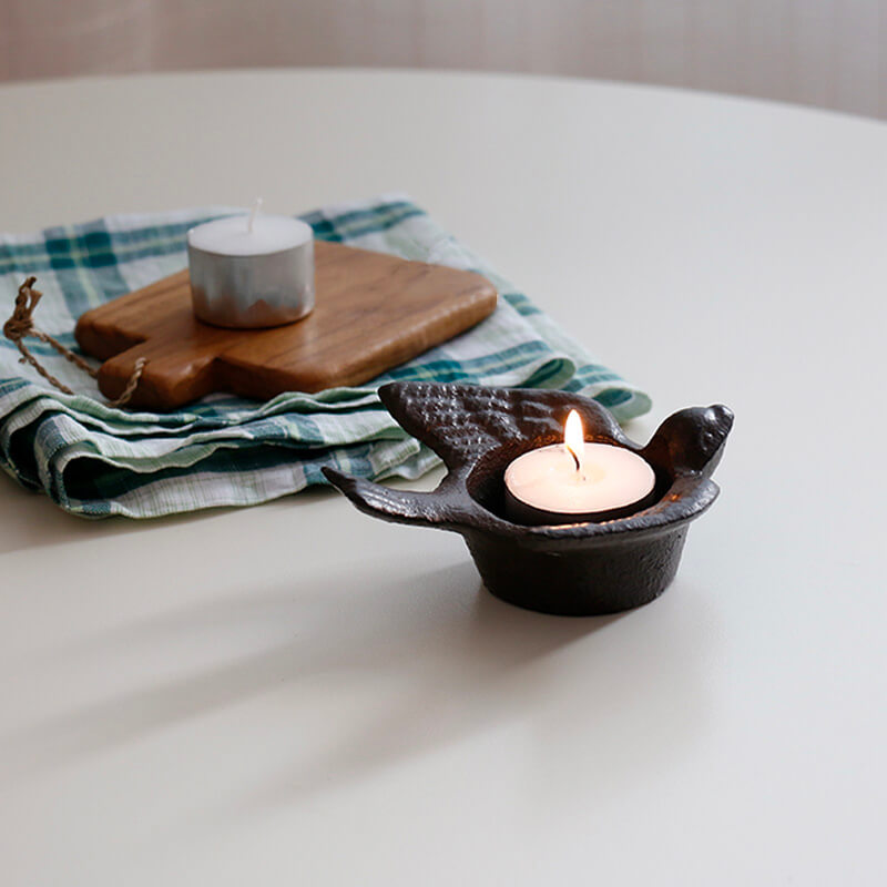 Lighteme Iron Bird Shaped Candle Holder