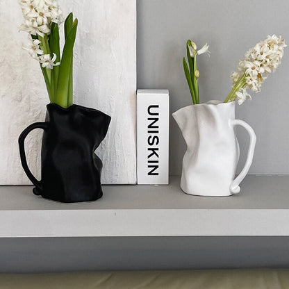 Vase en céramique plissé irrégulier Lighteme