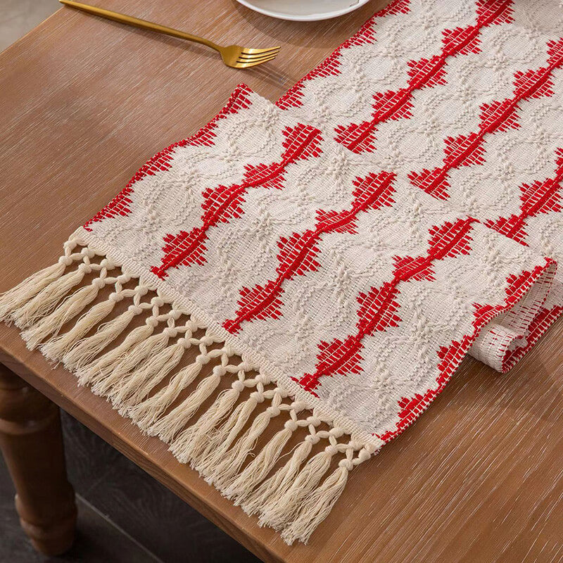 Lighteme Jacquard Cotton Table Runner