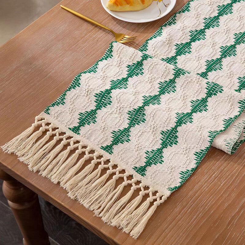 Lighteme Jacquard Cotton Table Runner
