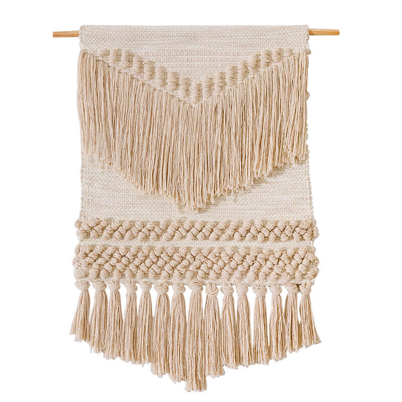 Lighteme Jacquard Tassel Wall Hanging