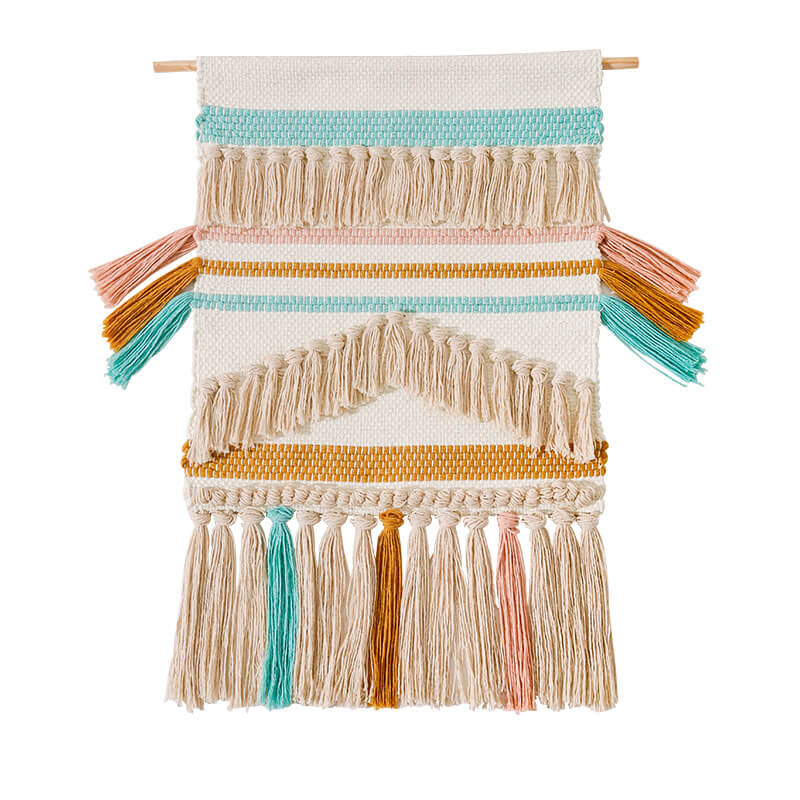 Lighteme Jacquard Tassel Wall Hanging