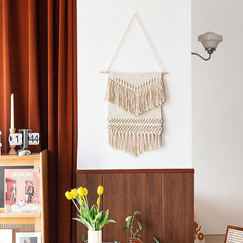 Lighteme Jacquard Tassel Wall Hanging