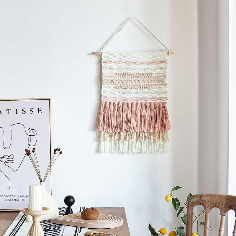 Lighteme Jacquard Tassel Wall Hanging