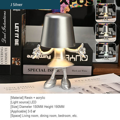 Lighteme Little Golden Man Touch-Lade-Schreibtischlampe