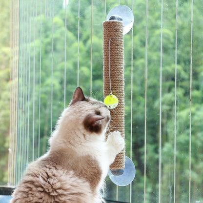Lighteme Jute Sucker Cat Climbing Wall Scratcher Toy