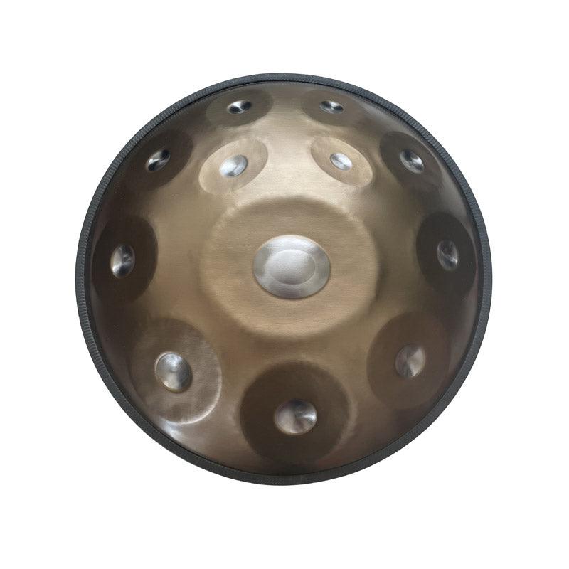 Lighteme King Handmade Custom 22 Inch 9/10/12 Notes D Minor Sabye Scale Stainless Steel / Nitride Steel Handpan Drum