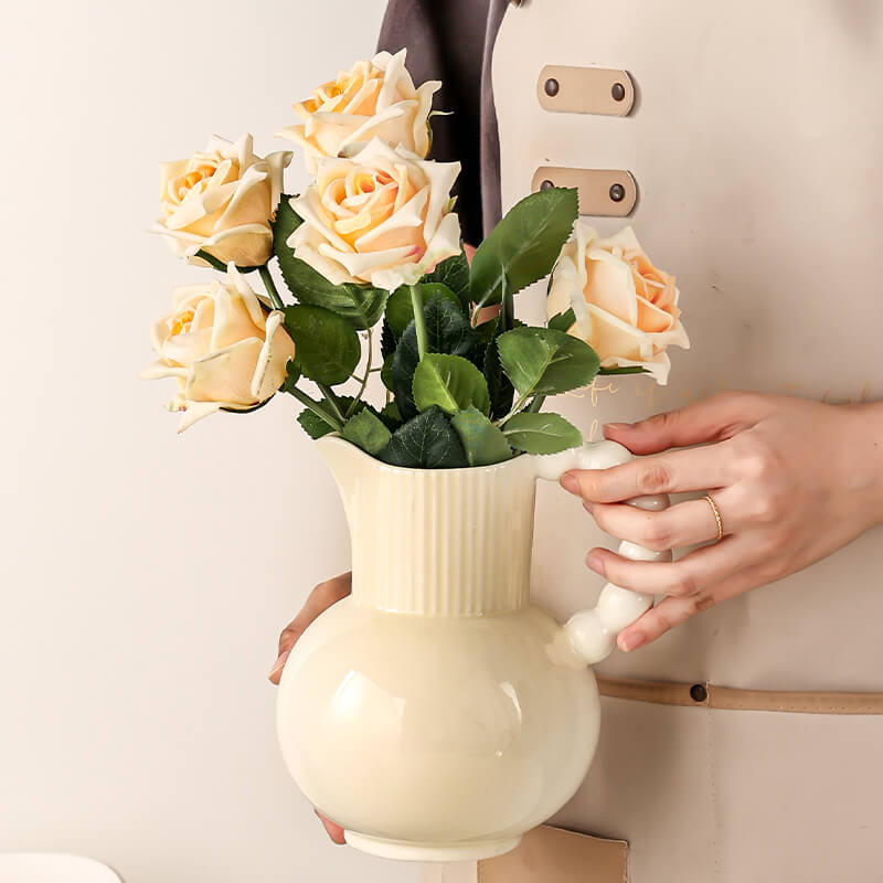 Lighteme Kettle Shaped Ceramic Vase