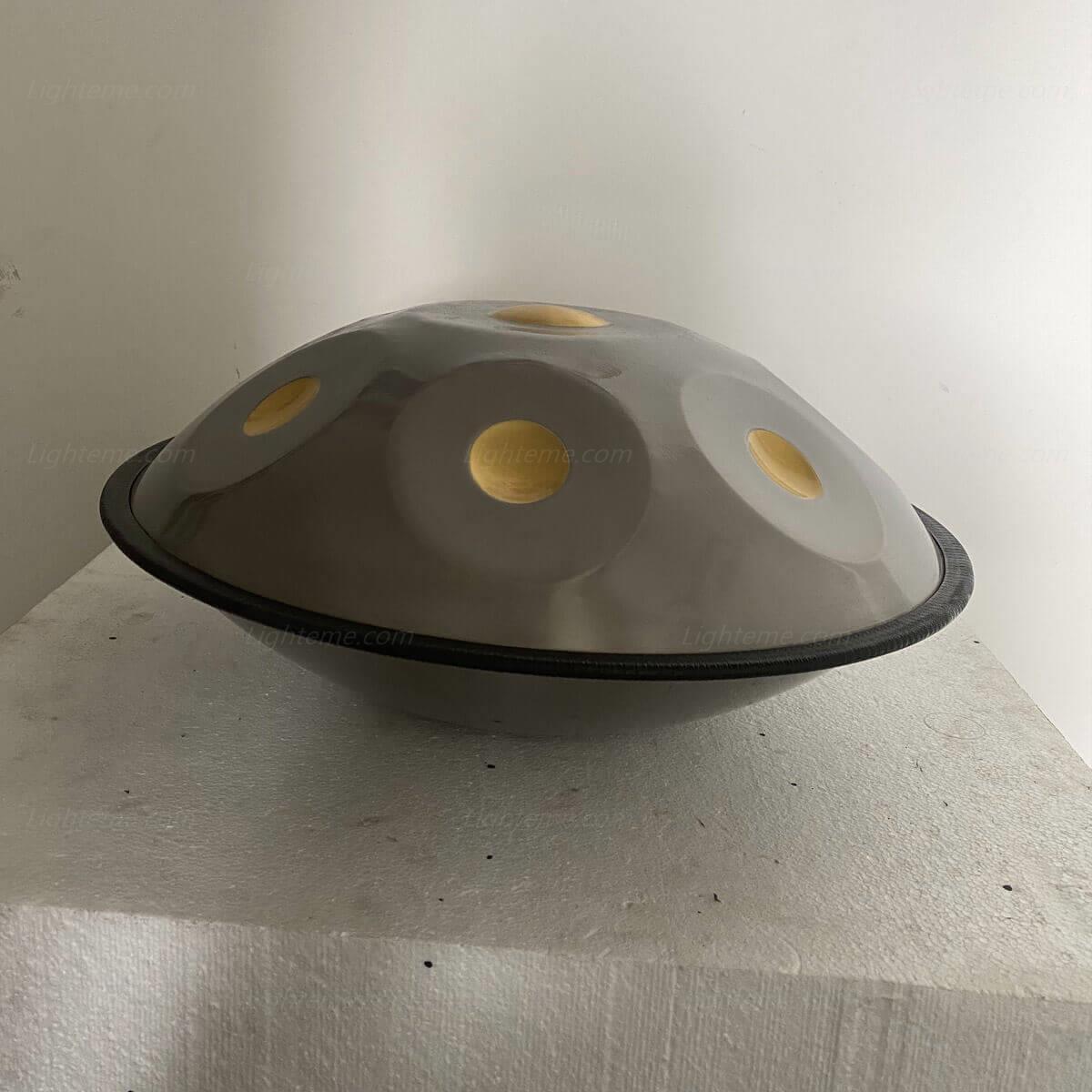 Lighteme King Handmade Custom 22 Inch 9/10/12 Notes D Minor Sabye Scale Stainless Steel / Nitride Steel Handpan Drum