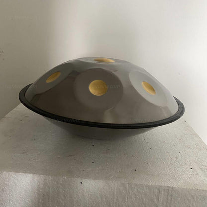 Lighteme King Handmade Custom 22 Inch 9/10/12 Notes D Minor Sabye Scale Stainless Steel / Nitride Steel Handpan Drum
