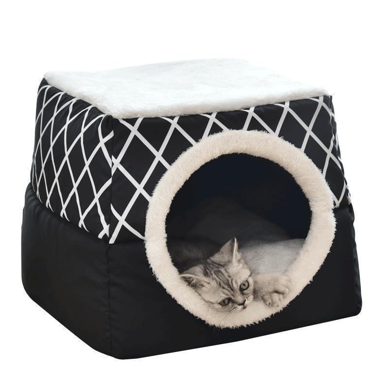 Lighteme Kitten House Dual-Use Cat Nest Pet Bed (2 colors & 2 sizes)