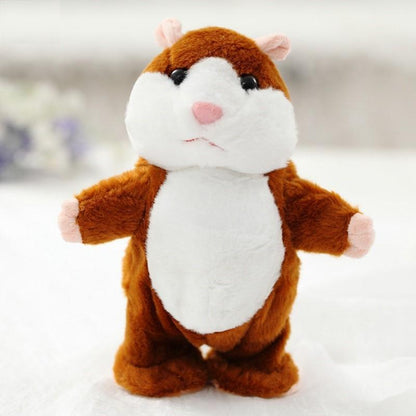 Lighteme Cute Walking & Talking Interactive Sound Record Hamster Plush Toy