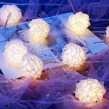 Lighteme LED Macrame Ball String Lights