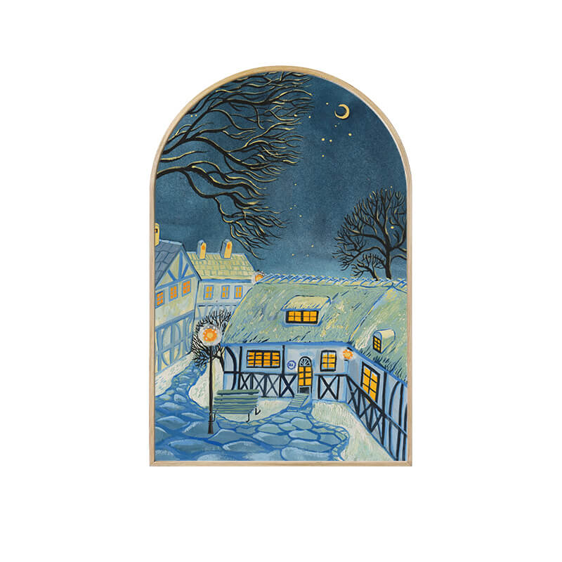 Peinture sur toile arquée paysage Lighteme