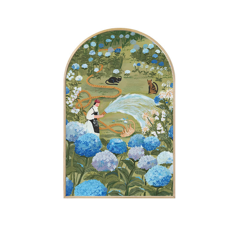 Peinture sur toile arquée paysage Lighteme